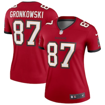 womens nike rob gronkowski red tampa bay buccaneers legend j